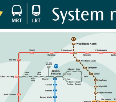 แผนที่รถไฟใต้ดินสิงคโปร์ SMRT คลิกที่รูปได้เลย